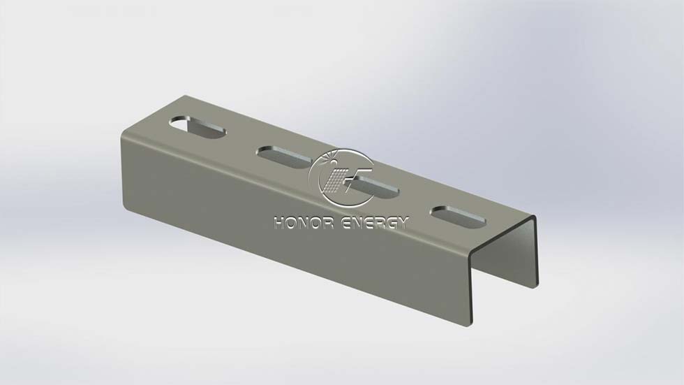 Steel Solar Mounting Rail